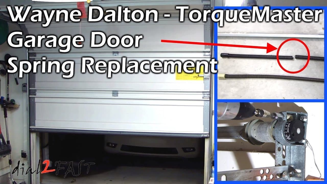 Wayne Dalton TorqueMaster Garage Door Spring Replacement - YouTube